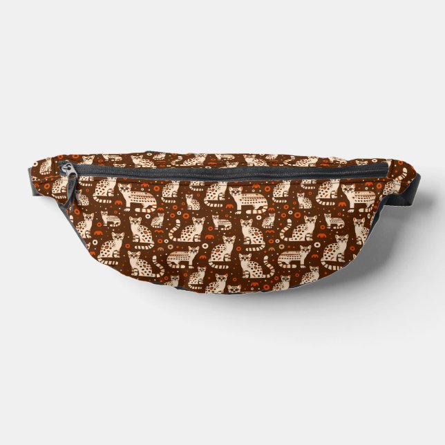 Ocelot Pattern Bum Bags (Lay Down)
