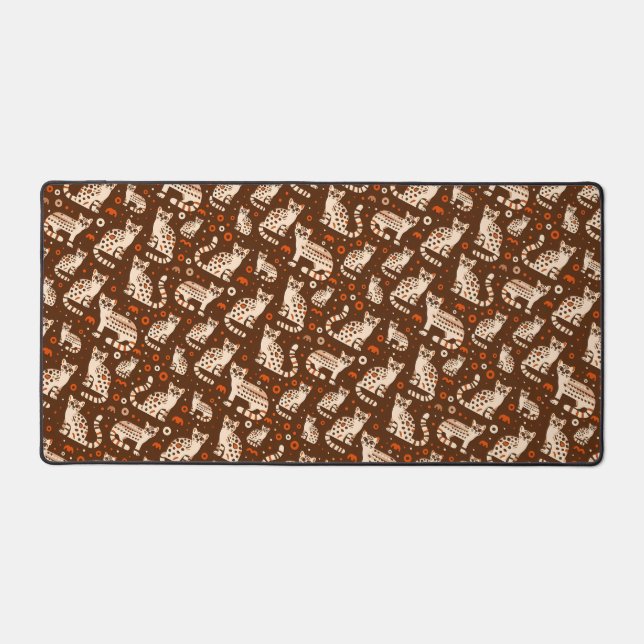 Ocelot Pattern Desk Mat (Front)