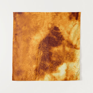 Ocher Tie Dye illustration. Abstract Texture. Dirt Tapestry