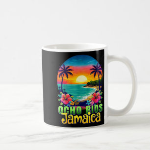 Ocho rios jamaica beach tropical sunset summer coffee mug