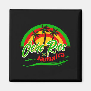 Ocho Rios Jamaica Flag Vacation Tourists Caribbean Magnet