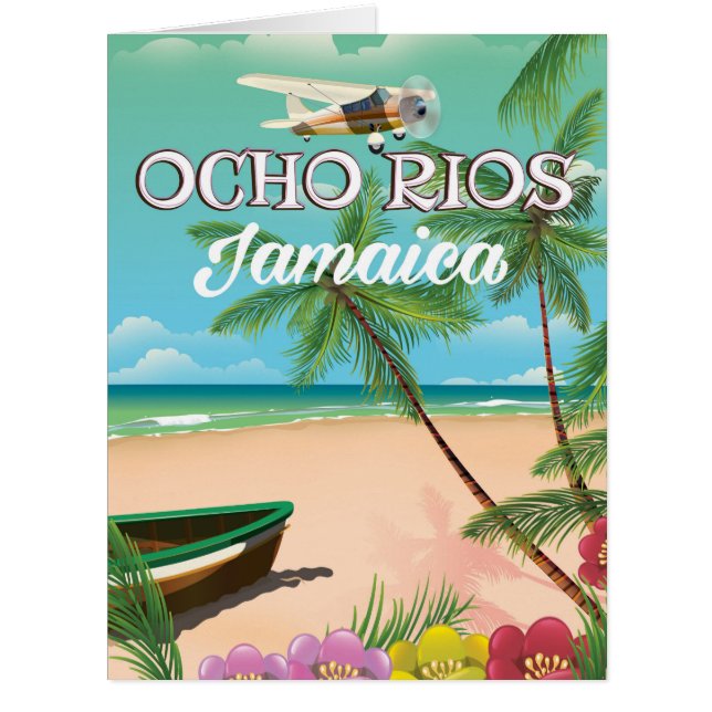 Ocho Rios Jamaica travel poster (Front)