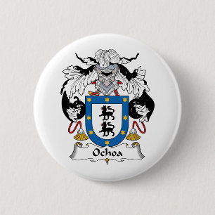 Ochoa Family Crest 6 Cm Round Badge