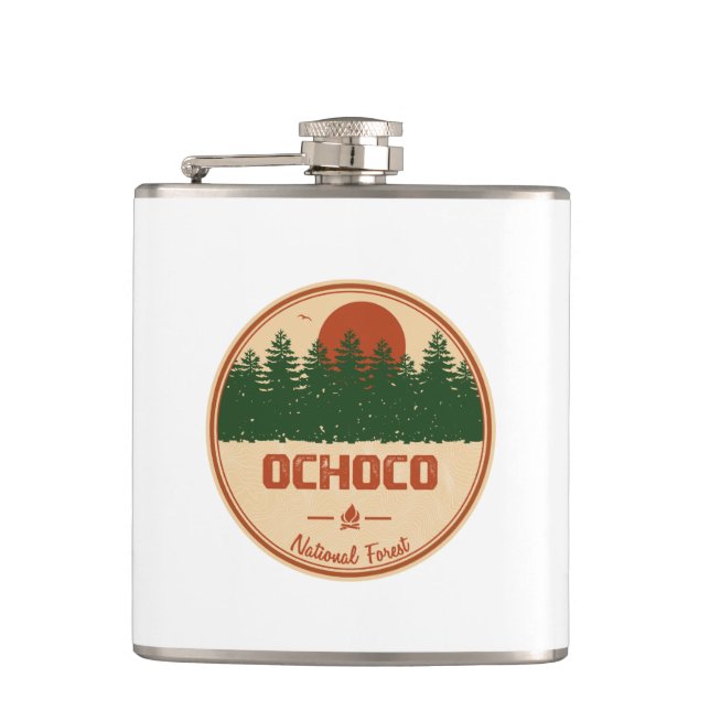 Ochoco National Forest Hip Flask (Front)