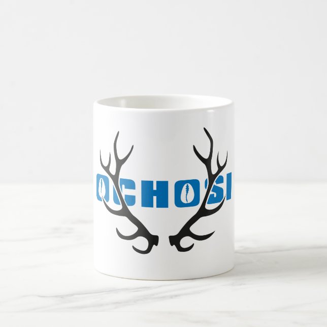 Ochosi hunter with antlers mug (Center)