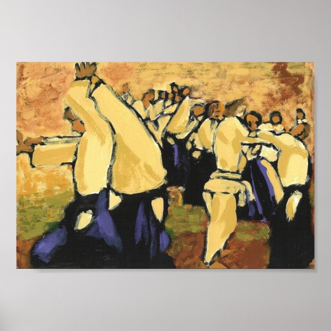 Ochre Aikido Seminar Sketch Poster (Front)