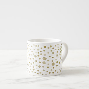 Ochre Confetti Watercolor Dots Espresso Mug