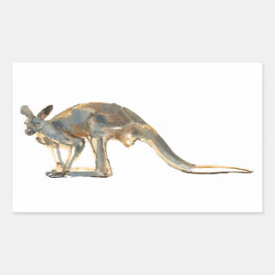 Ochre Dusted Rectangular Sticker