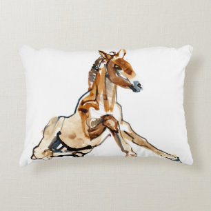 Ochre Foal Decorative Cushion
