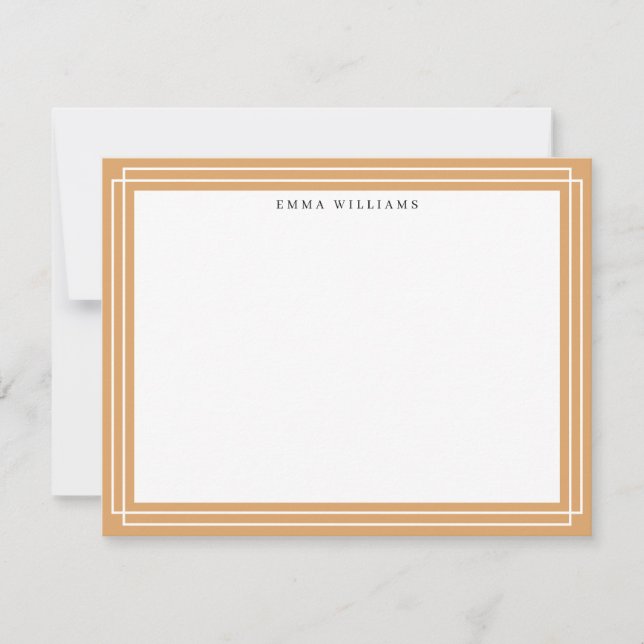 Ochre Frame Note Card (Front)