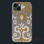 Ochre Ikat I iPhone 13 Case<br><div class="desc">Patterns</div>