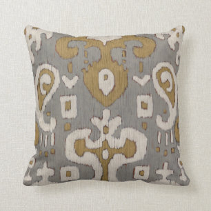 Ochre Ikat I Cushion