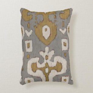 Ochre Ikat I Decorative Cushion