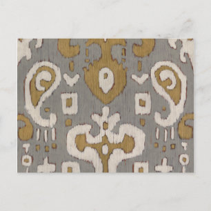 Ochre Ikat I Postcard