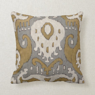 Ochre Ikat II Cushion