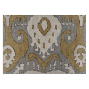 Ochre Ikat II Cutting Board