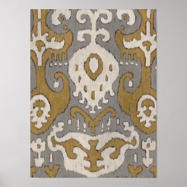 Ochre Ikat II Poster (Front)