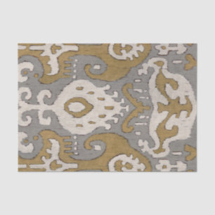 Ochre Ikat II Tissue Paper