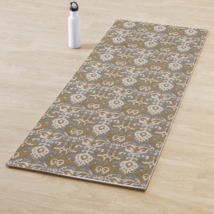 Ochre Ikat II Yoga Mat