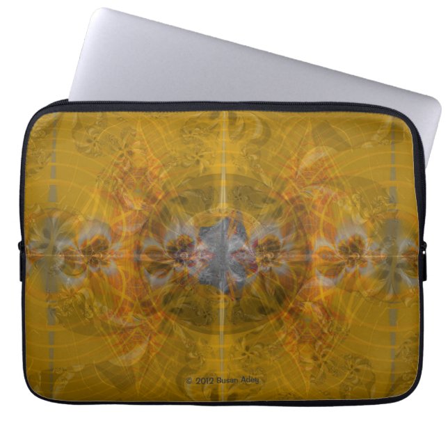Ochre Jewel Laptop Sleeve (Front)