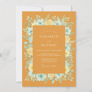 Ochre Radiant Autumn Wedding Invitation