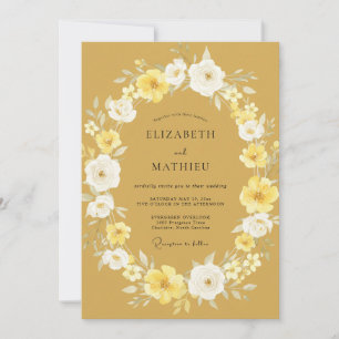 Ochre Vibrant Summer Wedding Invitation