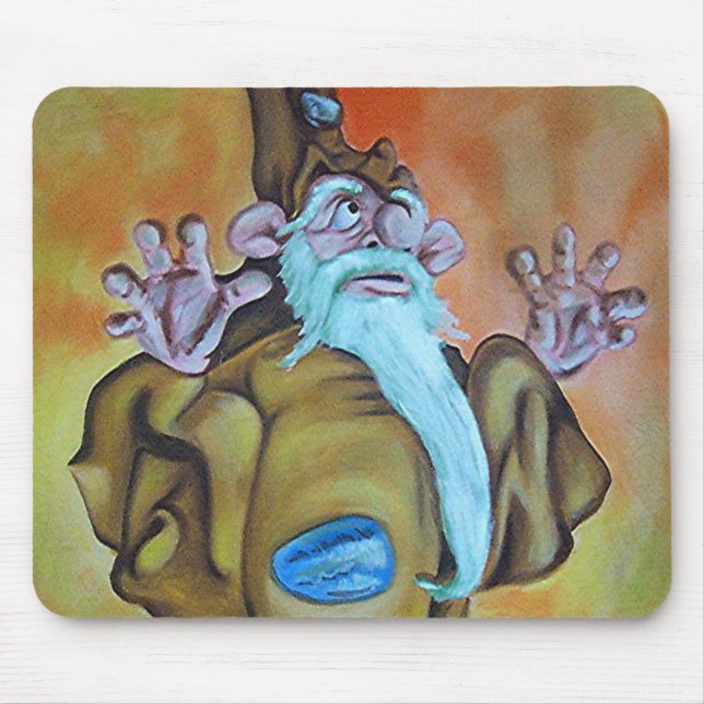 Ochre Wizard Oil Mouse Pad (Front)
