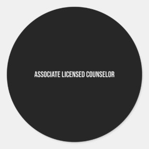 Ociate Licensed Counsellor Mental Health Classic Round Sticker