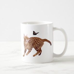 Ocicat Cat & Butterfly Coffee Mug