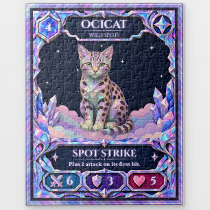 Ocicat, Rainbow Foil Art Jigsaw Puzzle