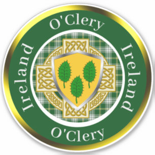 O'Clery Irish Shield/Celtic Cross Personalised