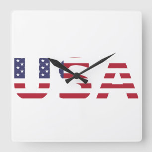 Oclock USA Square Wall Clock