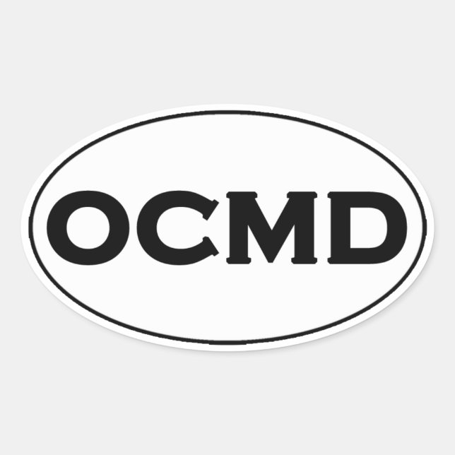 OCMD Oval Logo Oval Sticker (Front)