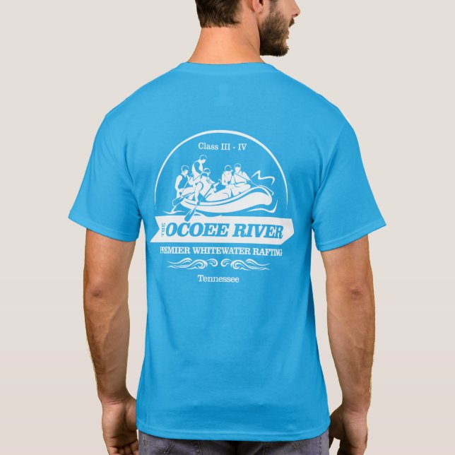 Ocoee River (rafting2) T-Shirt (Back)