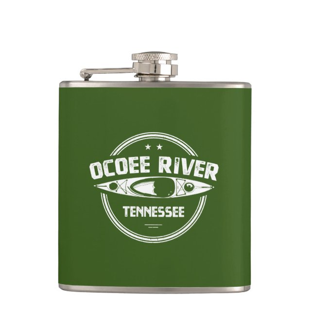 Ocoee River, Tennessee Hip Flask (Front)