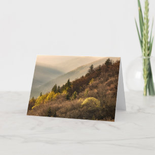 Oconaluftee Valley Overlook   North Carolina Card