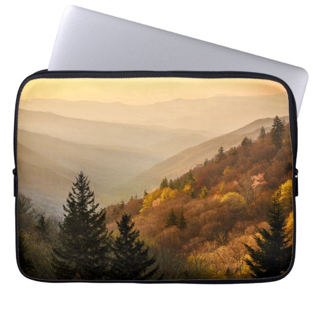 Oconaluftee Valley Overlook | North Carolina Laptop Sleeve (Front)