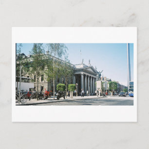 O'Connell St., Dublin GPO building Ireland Postcard