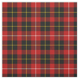 O'Connell Tartan Red and Black Irish Plaid Fabric