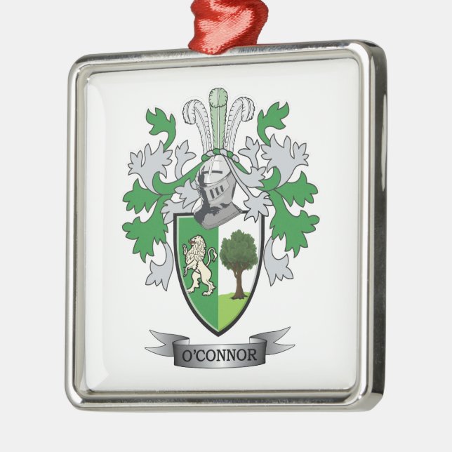 O'Connor Coat of Arms Metal Ornament (Left)