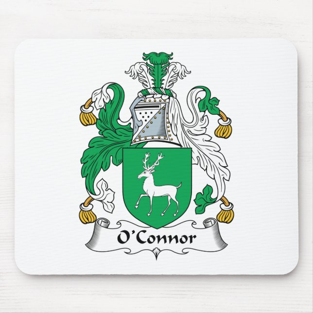 O'Connor Family Crest Mouse Pad (Front)