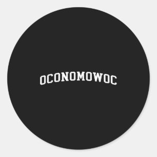 Oconomowoc classic round sticker