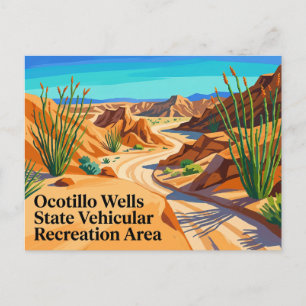 Ocotillo Wells State Vehicular Recreation Area Postcard