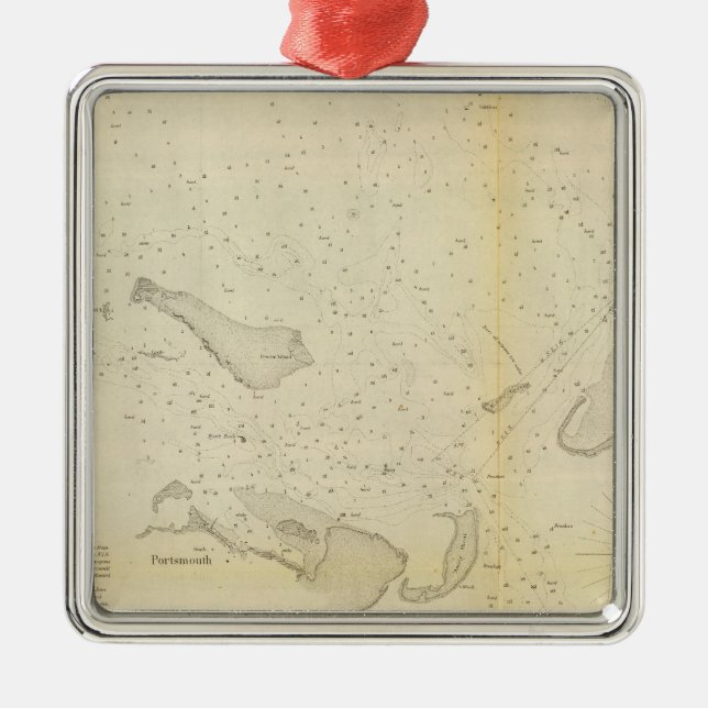 Ocracoke Inlet, NC Metal Tree Decoration (Front)