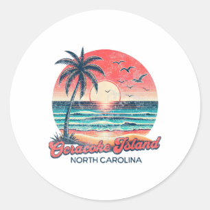Ocracoke Island  Classic Round Sticker