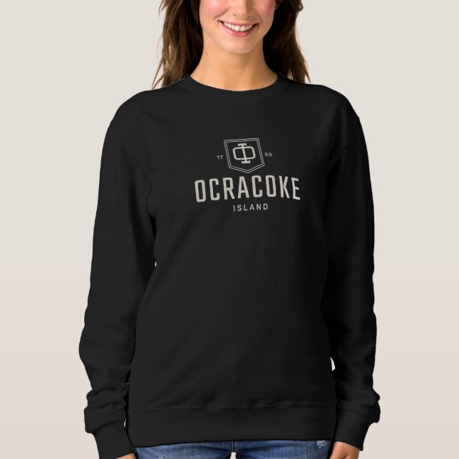 Ocracoke Island NC Beach Summertime Monogrammed Sweatshirt (Front)