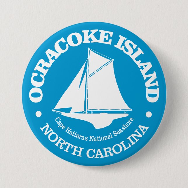 Ocracoke Island (sloop) 7.5 Cm Round Badge (Front)