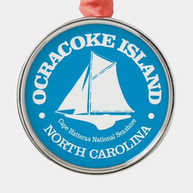 Ocracoke Island (sloop) Metal Ornament (Front)