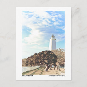 Ocracoke Light. Postcard