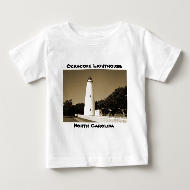 Ocracoke Lighthouse Baby T-Shirt (Front)